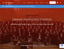 Tablet Screenshot of omahasymphonicchorus.org